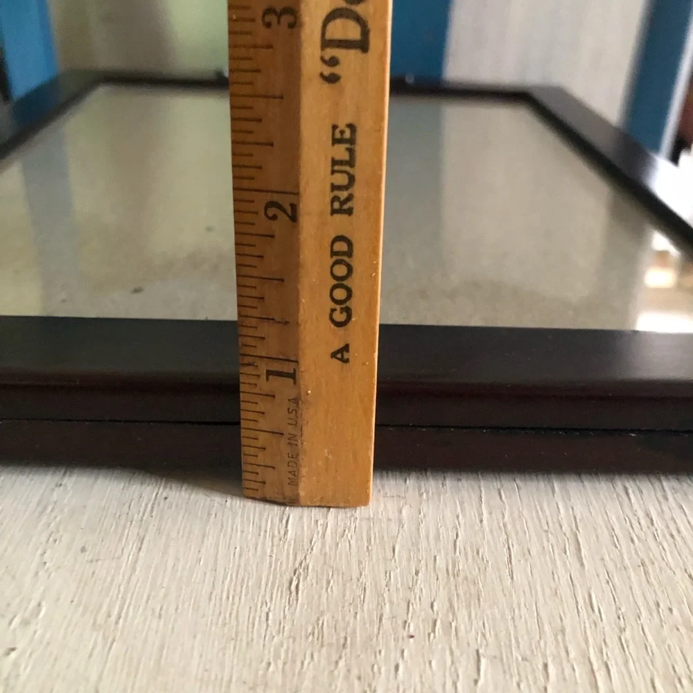 Vintage Wood Picture Frame w Easel Back
